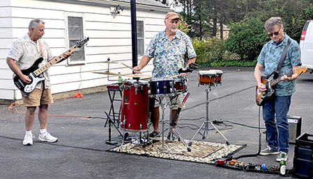 The Aquatudes at a Private Party